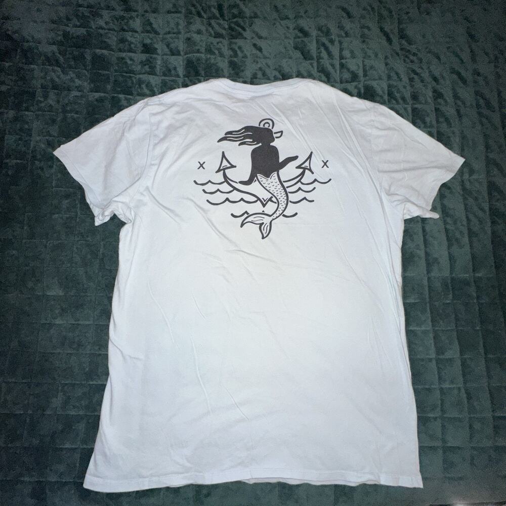 Swell Mens Short Sleeve Tee Shirt Extra Large (XL) Blue Mermaid Anchor - Picture 2 of 8